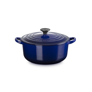 Le Creuset Indigo Cast Iron Round Casserole 20cm